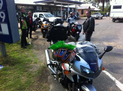 Yip. The muscle bike out in front where she belongs