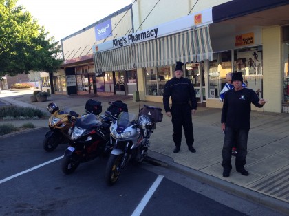 "Oh for #$%@'s sake Lucky. Take a picture of the presidents bike. Its over there."